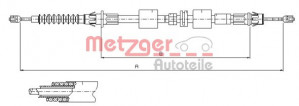 METZGER 11.5508 - Seilzug, Feststellbremse
