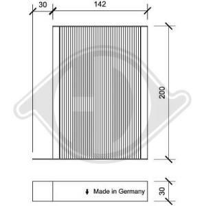 DIEDERICHS DCI0176 - Filter, Innenraumluft