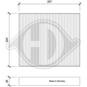 DIEDERICHS DCI1213 - Filter, Innenraumluft