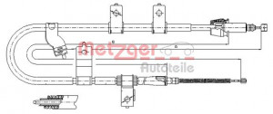 METZGER 17.2565 - Seilzug, Feststellbremse