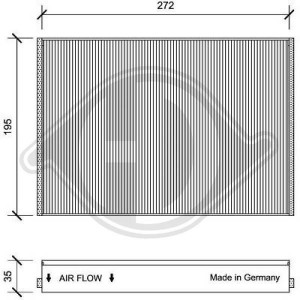 DIEDERICHS DCI1154 - Filter, Innenraumluft