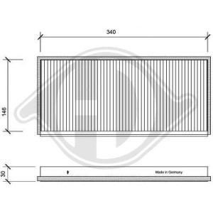 DIEDERICHS DCI1006 - Filter, Innenraumluft