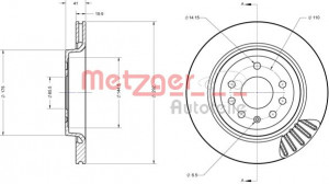 METZGER 6110362 - Bremsscheibe