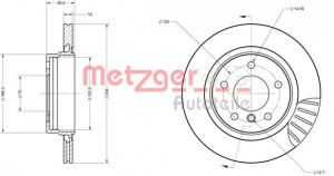 METZGER 6110182 - Bremsscheibe
