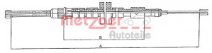 METZGER 10.6023 - Seilzug, Feststellbremse
