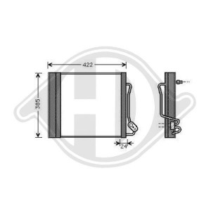 DIEDERICHS DCC1683 - Kondensator, Klimaanlage