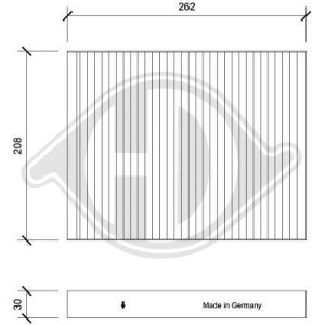 DIEDERICHS DCI0221 - Filter, Innenraumluft