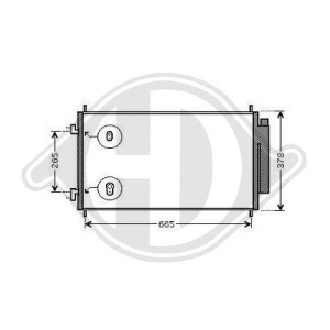 DIEDERICHS DCC1655 - Kondensator, Klimaanlage