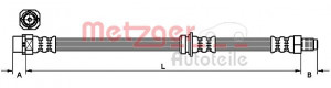 METZGER 4111098 - Bremsschlauch