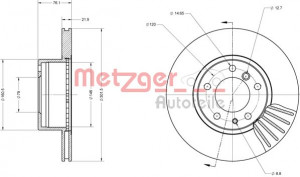 METZGER 6110461 - Bremsscheibe
