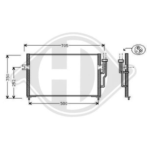 DIEDERICHS DCC1270 - Kondensator, Klimaanlage