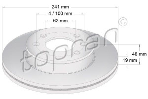 TOPRAN 820410 - Bremsscheibe