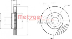 METZGER 6110132 - Bremsscheibe