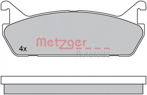 METZGER 1170448 - Bremsbelagsatz, Scheibenbremse