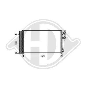 DIEDERICHS DCC1569 - Kondensator, Klimaanlage