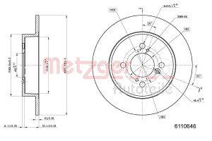 METZGER 6110646 - Bremsscheibe