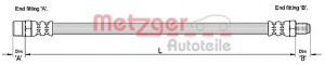 METZGER 4110257 - Bremsschlauch