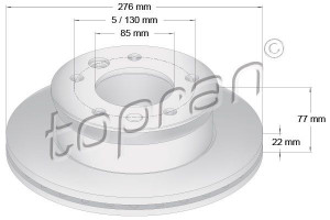 TOPRAN 110438 - Bremsscheibe