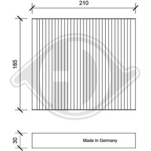 DIEDERICHS DCI0146 - Filter, Innenraumluft