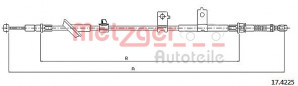 METZGER 17.4225 - Seilzug, Feststellbremse