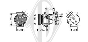 DIEDERICHS DCK1494 - Kompressor, Klimaanlage