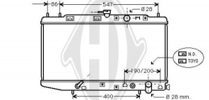 DIEDERICHS DCM2146 - Kühler, Motorkühlung
