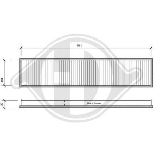 DIEDERICHS DCI1007 - Filter, Innenraumluft