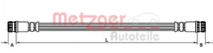 METZGER 4110474 - Bremsschlauch