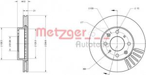METZGER 6110454 - Bremsscheibe