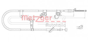 METZGER 17.5061 - Seilzug, Feststellbremse