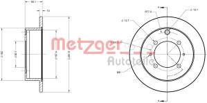 METZGER 6110221 - Bremsscheibe