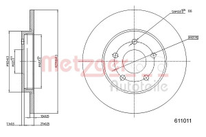 METZGER 6110101 - Bremsscheibe
