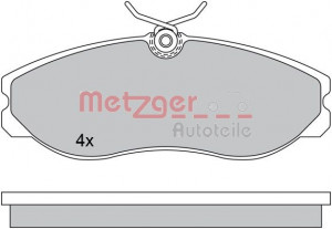 METZGER 1170451 - Bremsbelagsatz, Scheibenbremse