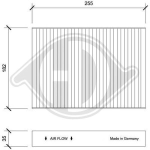 DIEDERICHS DCI0227 - Filter, Innenraumluft