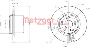 METZGER 6110706 - Bremsscheibe