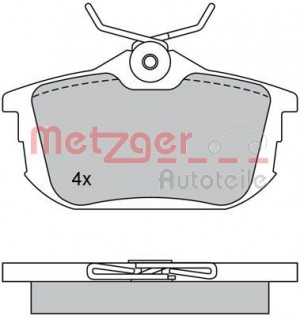 METZGER 1170021 - Bremsbelagsatz, Scheibenbremse