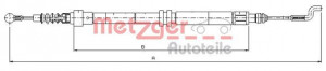 METZGER 10.7393 - Seilzug, Feststellbremse