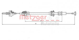METZGER 19.208E - Seilzug, Kupplungsbetätigung