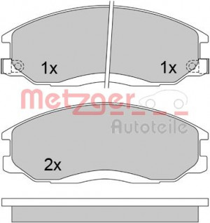 METZGER 1170402 - Bremsbelagsatz, Scheibenbremse