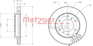 METZGER 6110359 - Bremsscheibe