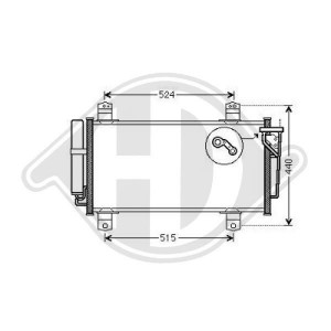 DIEDERICHS DCC1234 - Kondensator, Klimaanlage