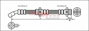 METZGER 4111973 - Bremsschlauch