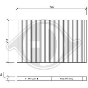 DIEDERICHS DCI1028 - Filter, Innenraumluft
