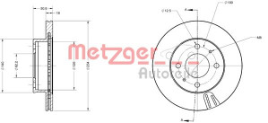 METZGER 6110237 - Bremsscheibe