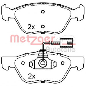 METZGER 1170285 - Bremsbelagsatz, Scheibenbremse