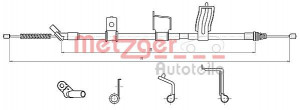 METZGER 17.0330 - Seilzug, Feststellbremse