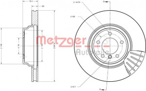 METZGER 6110657 - Bremsscheibe