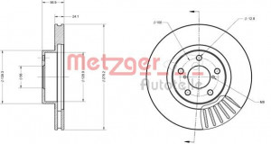 METZGER 6110082 - Bremsscheibe