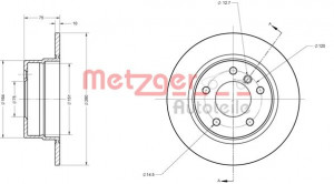 METZGER 6110649 - Bremsscheibe