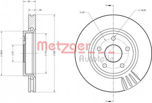 METZGER 6110086 - Bremsscheibe